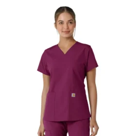 Force Essentials Damen-Kitteloberteil mit V-Ausschnitt und Strick-Einsätzen