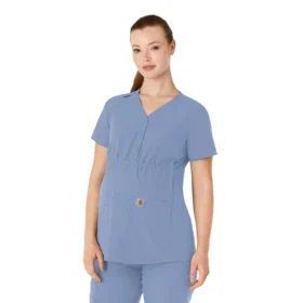 Force Essentials Henley-Umstands-OP-Oberteil für Damen