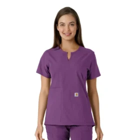 Force Essentials Tunika-Oberteil für Damen mit U-Ausschnitt und Strick-Einsätzen