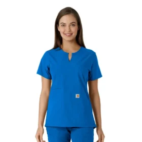 Force Essentials Tunika-Oberteil für Damen mit U-Ausschnitt und Strick-Einsätzen