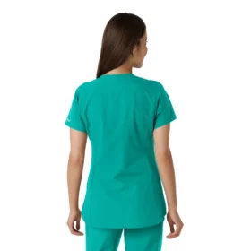 Force Essentials Tunika-Oberteil für Damen mit U-Ausschnitt und Strick-Einsätzen