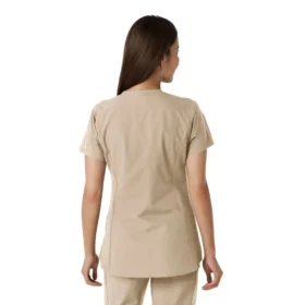 Force Essentials Tunika-Oberteil für Damen mit U-Ausschnitt und Strick-Einsätzen