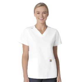 Force Essentials V-Ausschnitt-Kitteloberteil für Damen