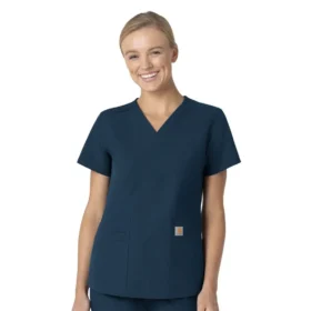 Force Essentials V-Ausschnitt-Kitteloberteil für Damen