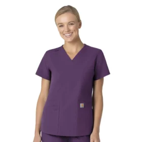 Force Essentials V-Ausschnitt-Kitteloberteil für Damen