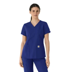 Force Essentials V-Ausschnitt-Kitteloberteil für Damen