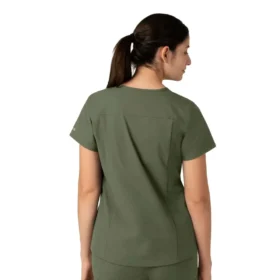 Force Essentials V-Ausschnitt-Kitteloberteil für Damen