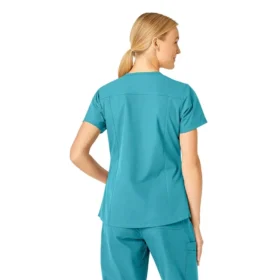 Force Essentials V-Ausschnitt-Kitteloberteil für Damen