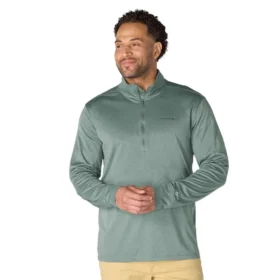 Force Sun Defender UPF 50+ feuchtigkeitsableitender Pullover mit halbem Reißverschluss für Herren – Sonnenschutz-Hemden