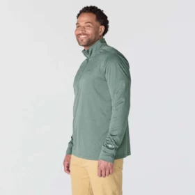 Force Sun Defender UPF 50+ feuchtigkeitsableitender Pullover mit halbem Reißverschluss für Herren – Sonnenschutz-Hemden