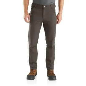 Herren-Arbeitshose mit schmal zulaufendem Schnitt, „Rugged Flex Duck“-Material und doppelten Knieverstärkungen