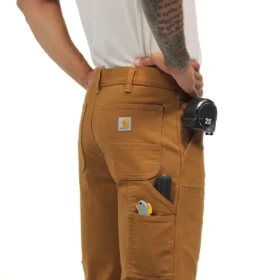 Herren-Arbeitshose „Relaxed Straight Fit“ aus Rugged Flex-Duck-Material mit doppelten Knieverstärkungen