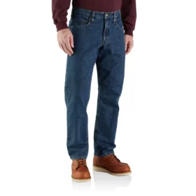 Herren-Arbeitsjeans in lockerer, gerader Passform