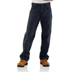 Herren-Canvas-Hose „Fr“ mit lockerer Passform und geradem Bein – flammhemmende Hose