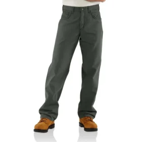 Herren-Canvas-Hose „Fr“ mit lockerer Passform und geradem Bein – flammhemmende Hose