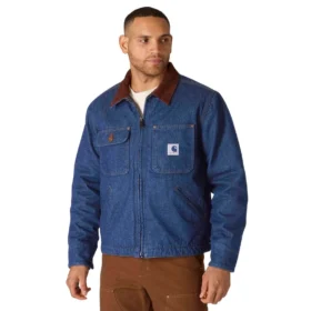 Herren-Chore Coat aus Denim mit Sherpa-Futter aus der „Crafted Series“