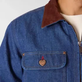 Herren-Chore Coat aus Denim mit Sherpa-Futter aus der „Crafted Series“