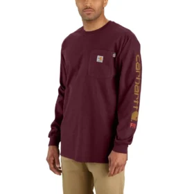Herren-FR Force Irvine – locker sitzendes Langarm-T-Shirt mit Logo – flammhemmende Hemden