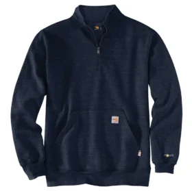 Herren-FR-Force-Marquette-Sweatshirt mit Viertelreißverschluss – Flammhemmende Sweatshirts