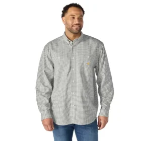 Herren-FR Force Sun Defender™ Langarm-Karohemd – Sonnenschutz-Hemden