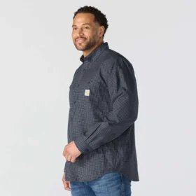 Herren-FR Force Sun Defender™ Langarm-Karohemd – Sonnenschutz-Hemden