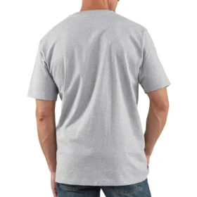 Herren-Hemd „Dearborn“ mit lockerer Passform, schwerem Stoff und Henley-Ausschnitt sowie Tasche