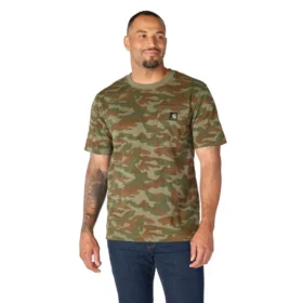 Herren-Hemd „Irvine“ in lockerer Passform mit Camouflage-Muster