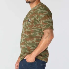 Herren-Hemd „Irvine“ in lockerer Passform mit Camouflage-Muster