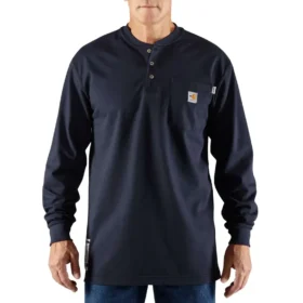Herren-Henley „Fr Force Dearborn“ mit lockerer Passform und langen Armlingen