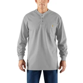 Herren-Henley „Fr Force Dearborn“ mit lockerer Passform und langen Armlingen