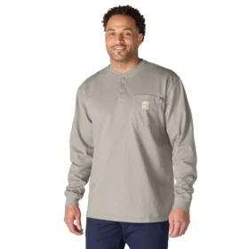 Herren-Henley „Fr Force Dearborn“ mit lockerer Passform und langen Armlingen