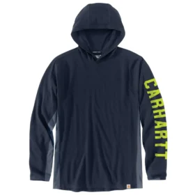 Herren-Hoodie „Force“ in lockerer Passform mit Logo und feuchtigkeitsableitender Funktion