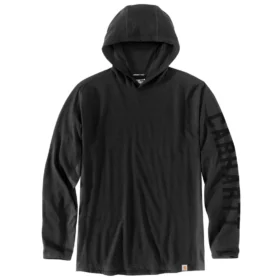 Herren-Hoodie „Force“ in lockerer Passform mit Logo und feuchtigkeitsableitender Funktion