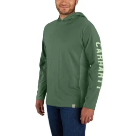 Herren-Hoodie „Force“ in lockerer Passform mit Logo und feuchtigkeitsableitender Funktion