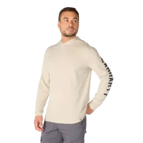 Herren-Hoodie „Force“ in lockerer Passform mit Logo und feuchtigkeitsableitender Funktion
