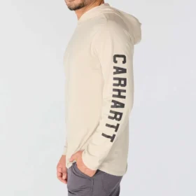 Herren-Hoodie „Force“ in lockerer Passform mit Logo und feuchtigkeitsableitender Funktion