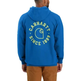 Herren-Hoodie mit Grafikprint „1889“, lockere Passform, mittleres Gewicht – Rain Defender Hoodies