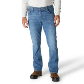 Herren-Jeans mit lockerer Passform, Bootcut-Schnitt, Rugged Flex und Flammschutz