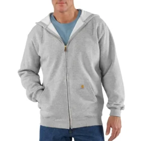 Herren-Kapuzenpullover „Marquette“ mit durchgehendem Reißverschluss und lockerer Passform