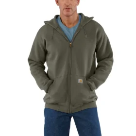 Herren-Kapuzenpullover „Marquette“ mit durchgehendem Reißverschluss und lockerer Passform