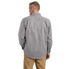 Herren-Langarmhemd aus Twill mit lockerer Passform