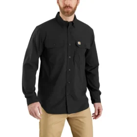 Herren-Langarmhemd „Force Sun Defender™“ aus Chambray in lockerer Passform – Sonnenschutz-Hemden