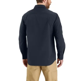 Herren-Langarmhemd „Force Sun Defender™“ aus Chambray in lockerer Passform – Sonnenschutz-Hemden