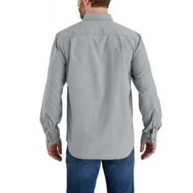 Herren-Langarmhemd „Force Sun Defender™“ aus Chambray in lockerer Passform – Sonnenschutz-Hemden