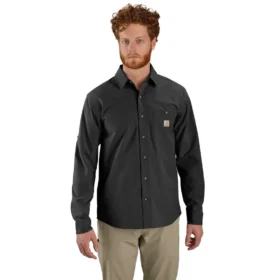 Herren-Langarmhemd „Force Sun Defender™“ mit lockerer Passform – Sonnenschutz-Hemden
