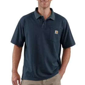 Herren-Polohemd mit lockerer Passform und Tasche