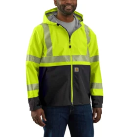Herren-Regenjacke „Portsmouth“ der Klasse 3 mit hoher Sichtbarkeit: Storm Defender Jacke