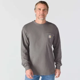 Herren-T-Shirt „Force Irvine Fr“ mit Feuchtigkeitstransport und langen Armlingen – flammhemmende Hemden