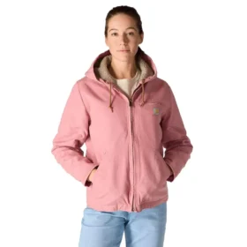 Ikonische „Sierra Washed Duck“-Jacke für Damen mit Sherpa-Futter