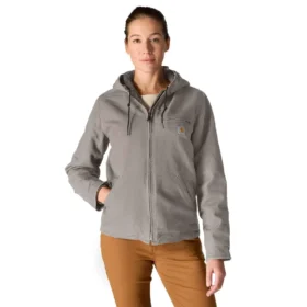 Ikonische „Sierra Washed Duck“-Jacke für Damen mit Sherpa-Futter